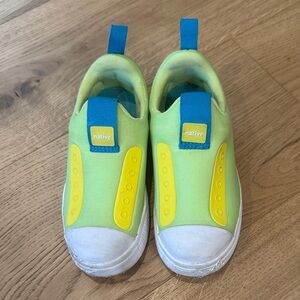 Native Kids Sneakers in Lime Green and Yellow Water too! 12T